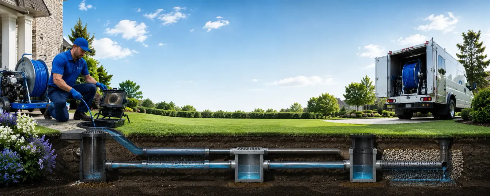 Outdoor drain cleaning information for Preston, IA